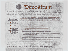 Tablet Screenshot of depositum.cz